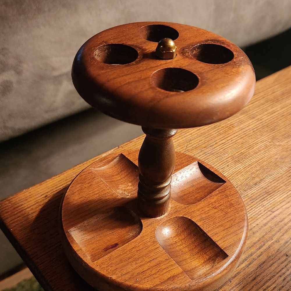 Elegant Wooden Utensil Holder